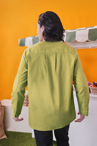At The Market Collection Men Kurta Lime Green
