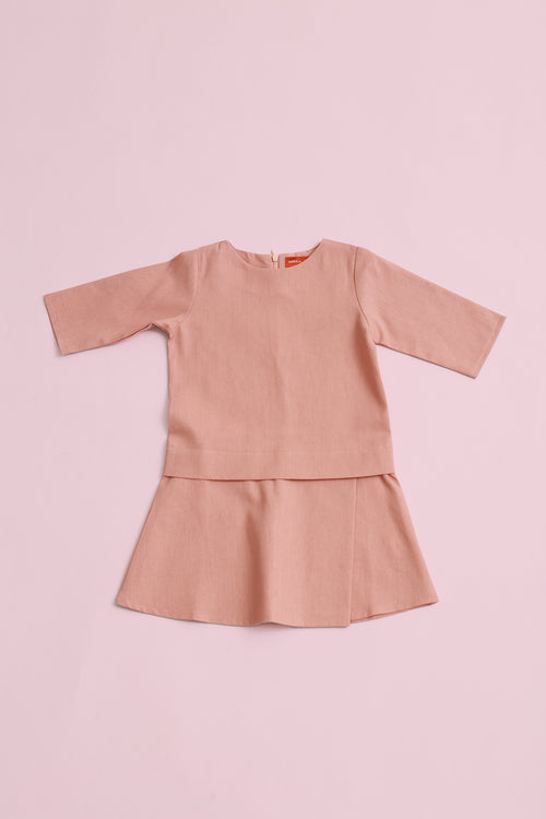 The Nikmat Collection Baby Kurung Dress Blush