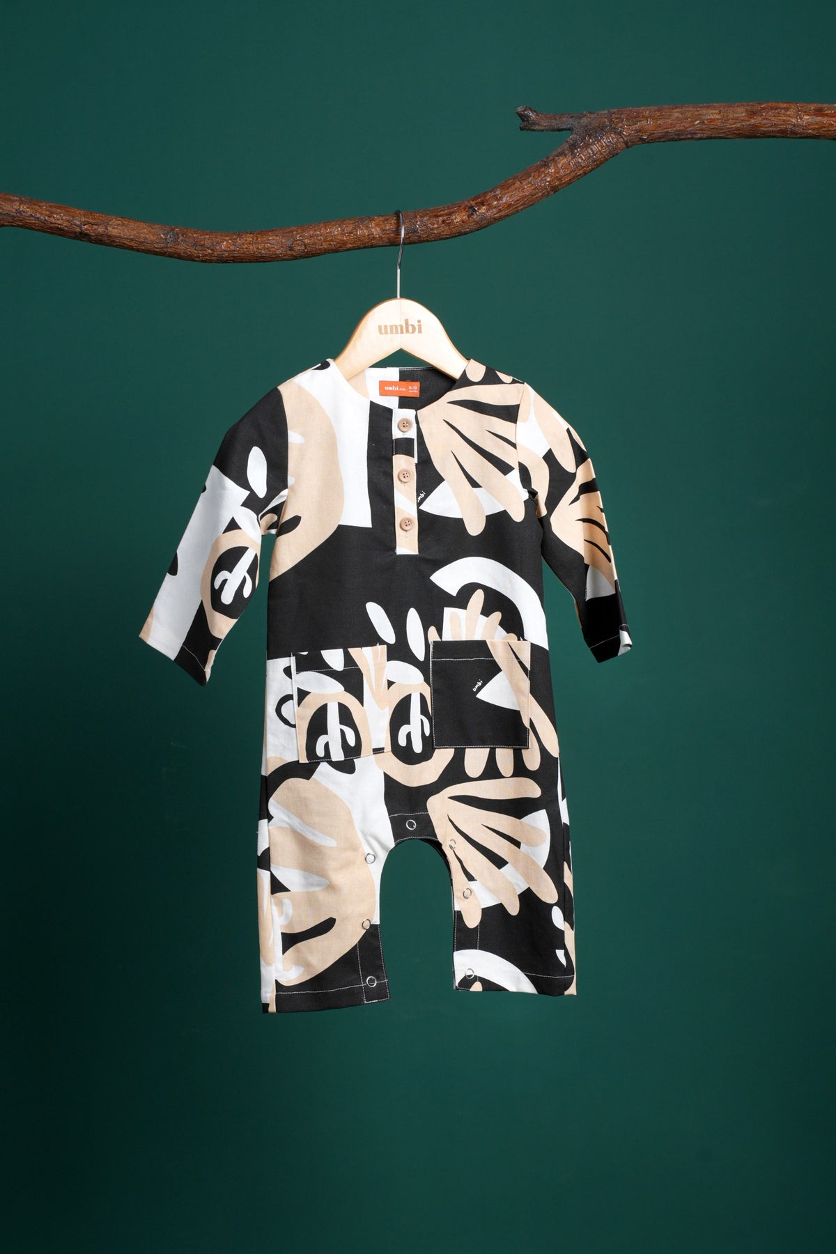 The Rimba Raya Baby Jumpsuit Cempaka Print