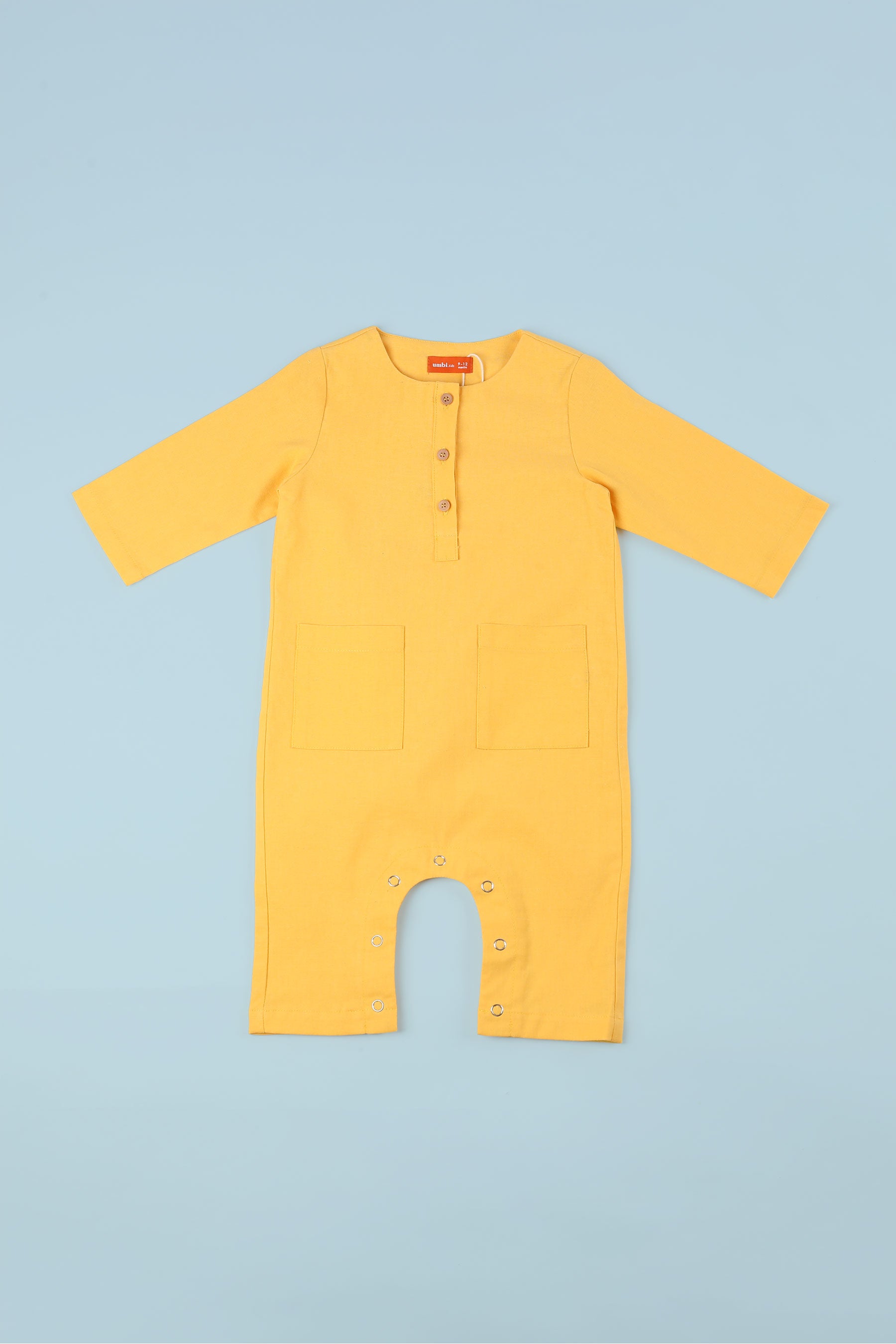  baju raya family sedondon kids baby jumpsuit lemon yellow 