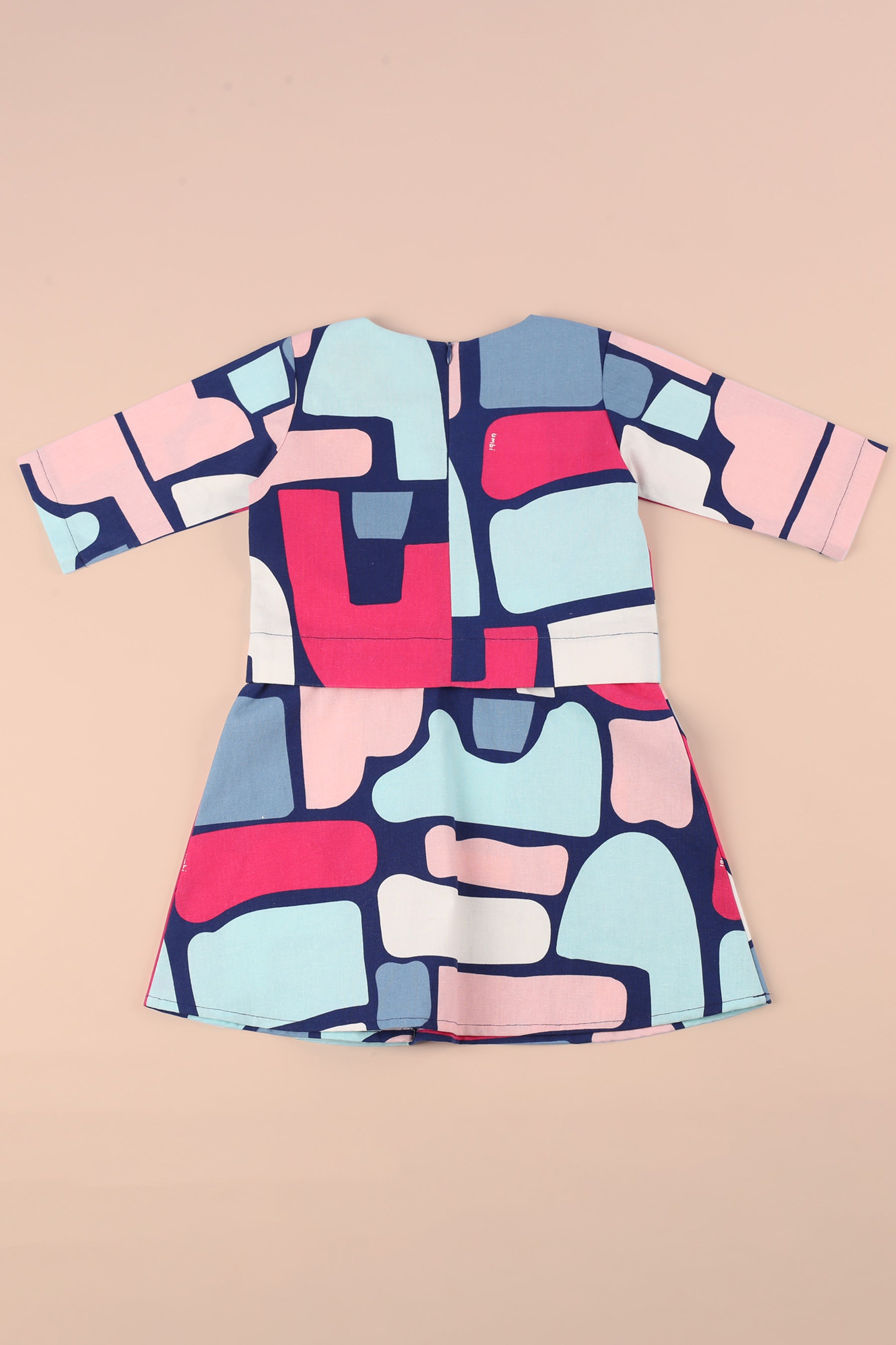 The Arte Baby Baju Kurung Dress Picasso Print