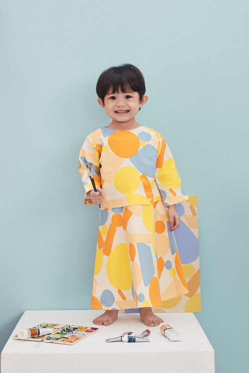 The Arte Baby Baju Kurung Dress Starry Print