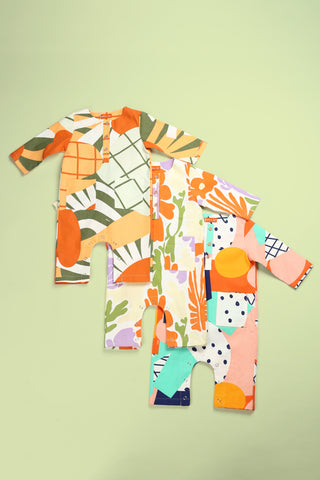 At The Market Collection Baby Jumpsuit Fleur Print