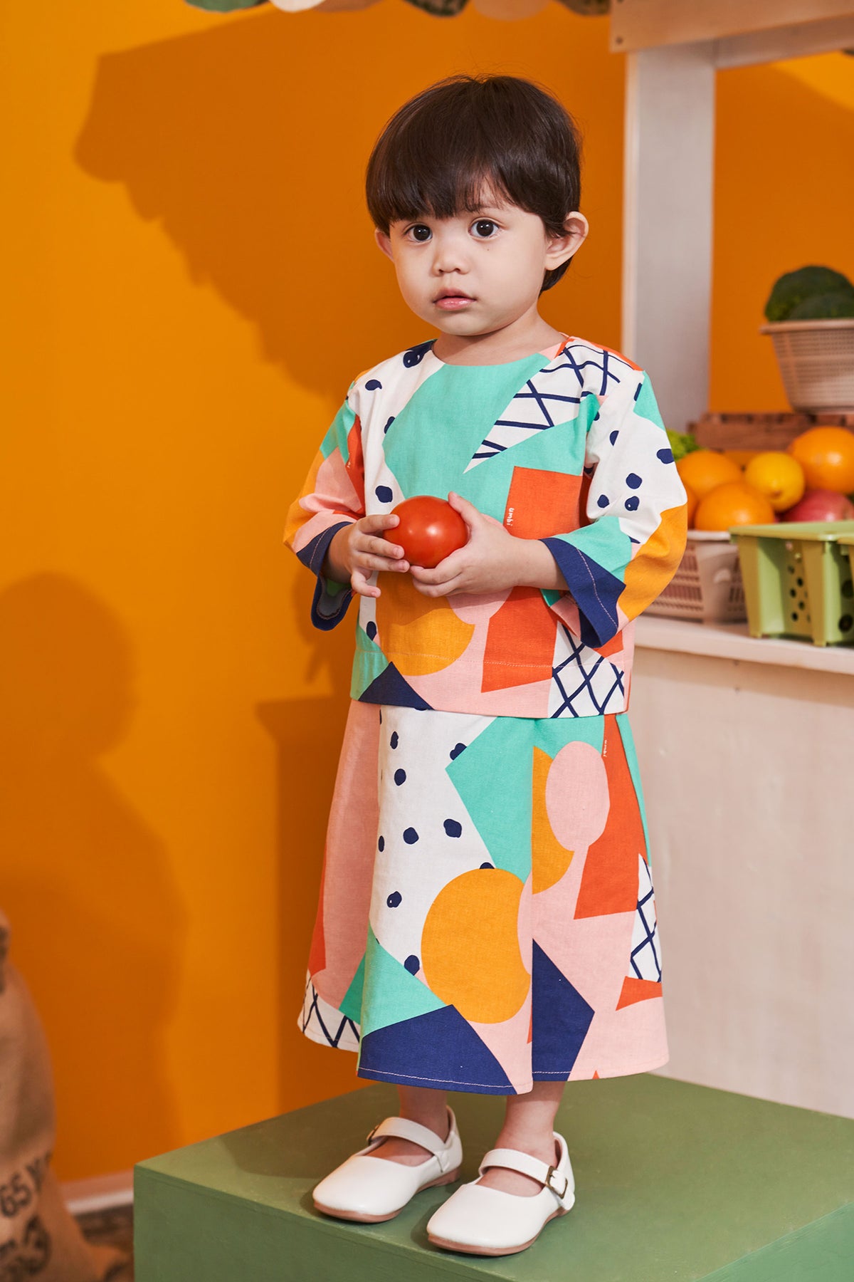 Baju raya sedondon family,baby kurung dress fruitpunch print 