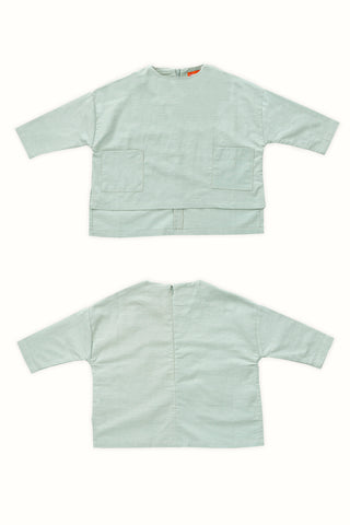 cotton linen umbikids baju kurung top