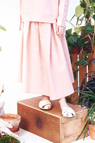 The Bumi Teacup Skirt Dusty Pink