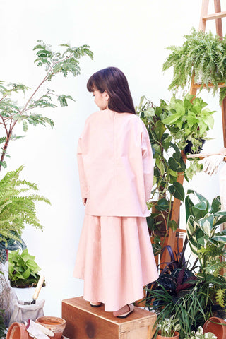 The Bumi Teacup Skirt Dusty Pink