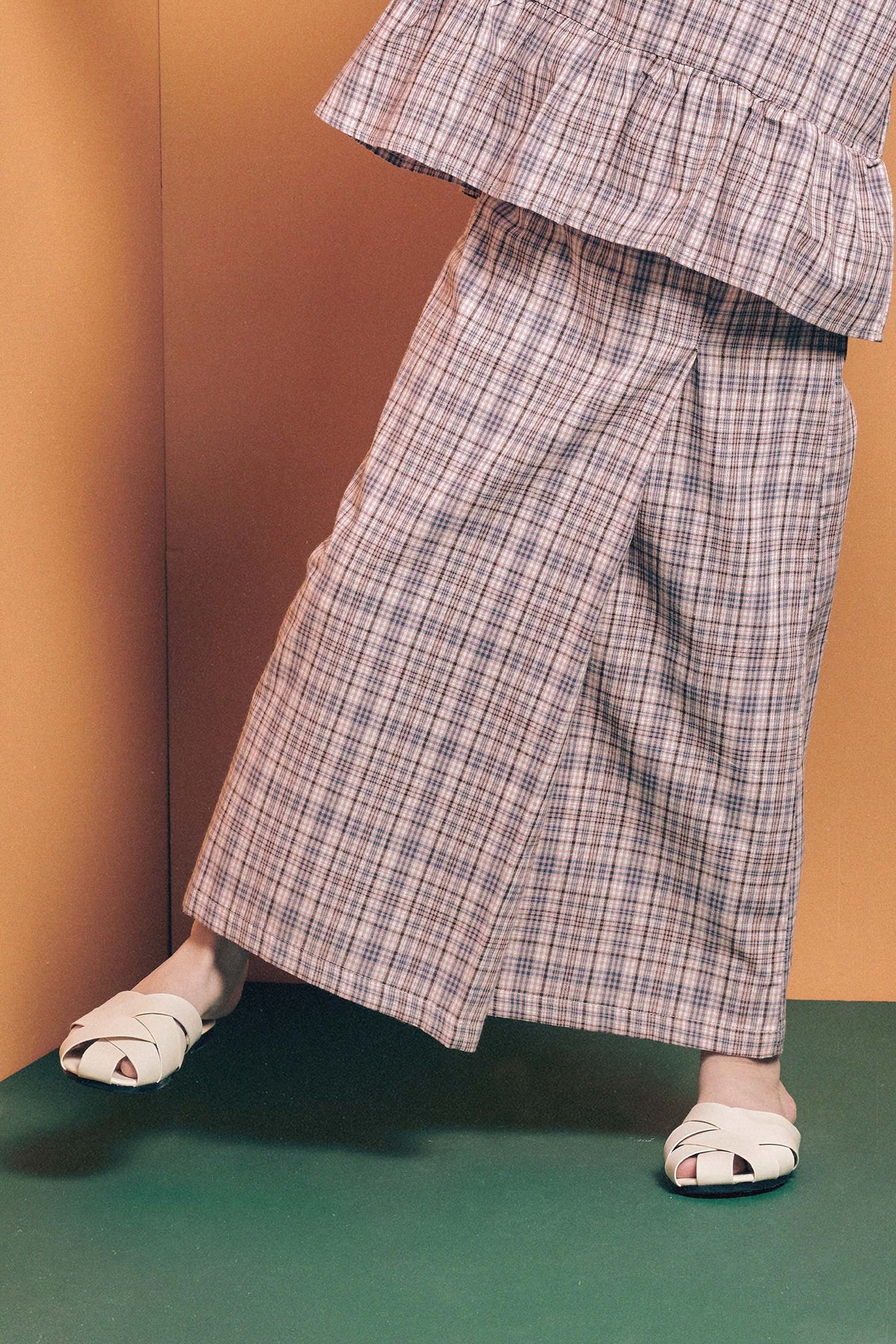 baju raya family sedondon girls classic skirts checked print 