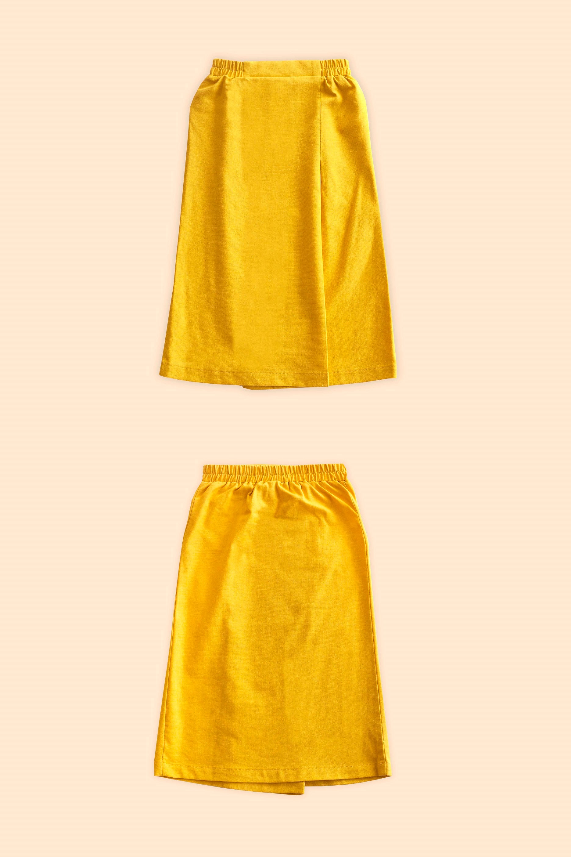cotton linen girls skirt
