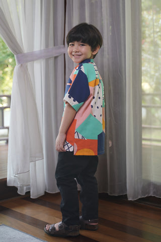 At The Market Collection Boy Short Sleeves Fruit Punch Print