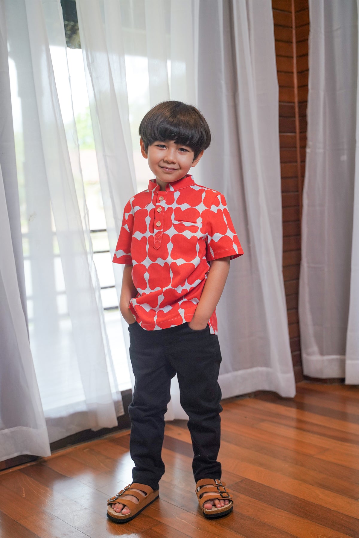 Boy Short Sleeves Shirt Bubblegum Print