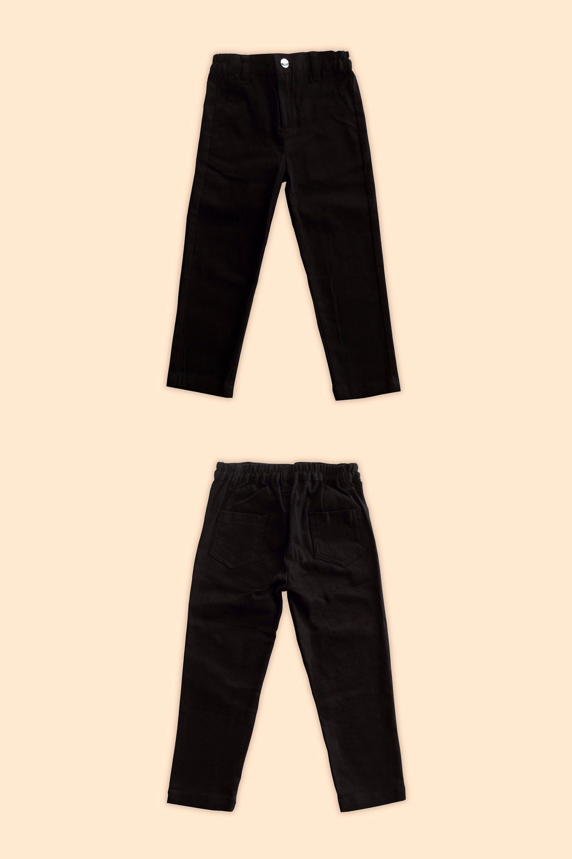 Boy Fitted Pants Black