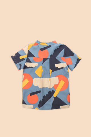 The Matahari Short Sleeves Shirt Bumantara Print