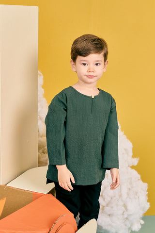 baju raya family sedondon kids boy teluk belanga kurta emerald