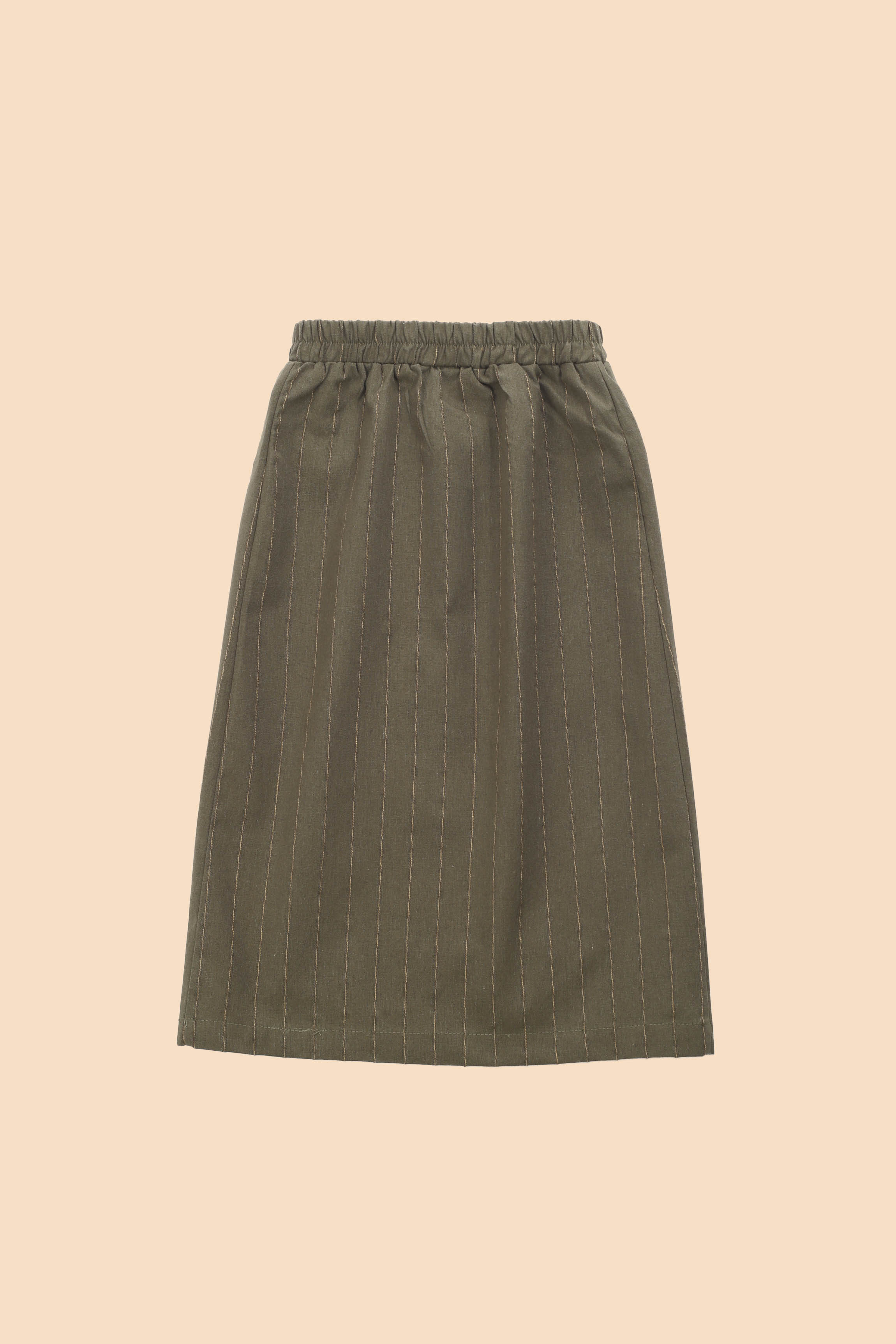 The Matahari Classic Skirt Green Stripe