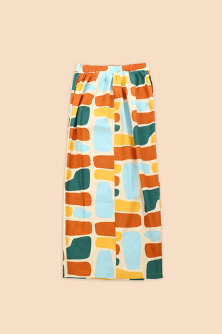 The Matahari Women Classic Skirt Stonehenge Print