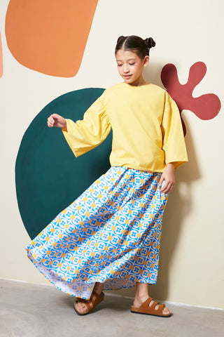 baju raya family girls teacup skirt 