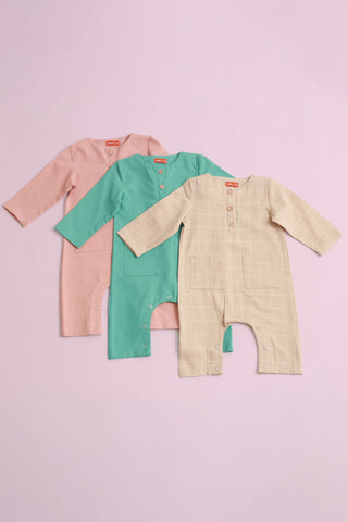 The Nikmat Collection Baby Jumpsuit Blush