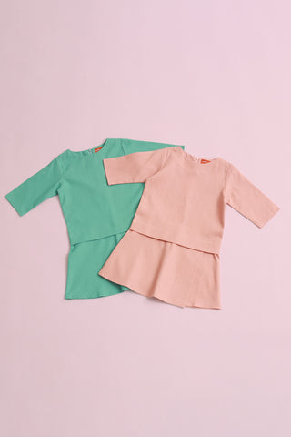 The Nikmat Collection Baby Kurung Dress Blush