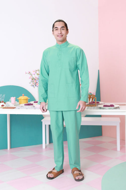 The Nikmat Collection Men Baju Melayu Set Tiffany