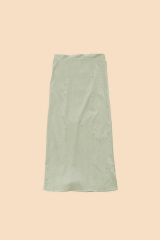The Nostalgia Women Basic Skirt Matcha Green