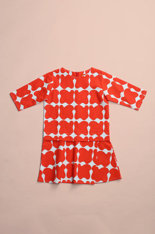 Baby Kurung Dress Bubblegum Print