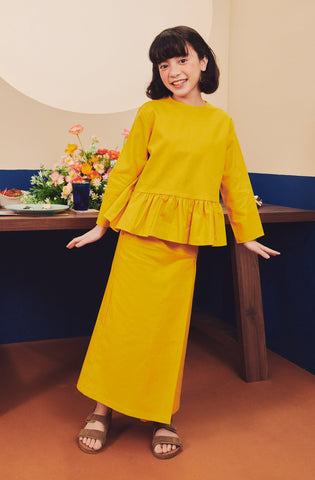 The Pesta Collection Girl Classic Skirt Mustard