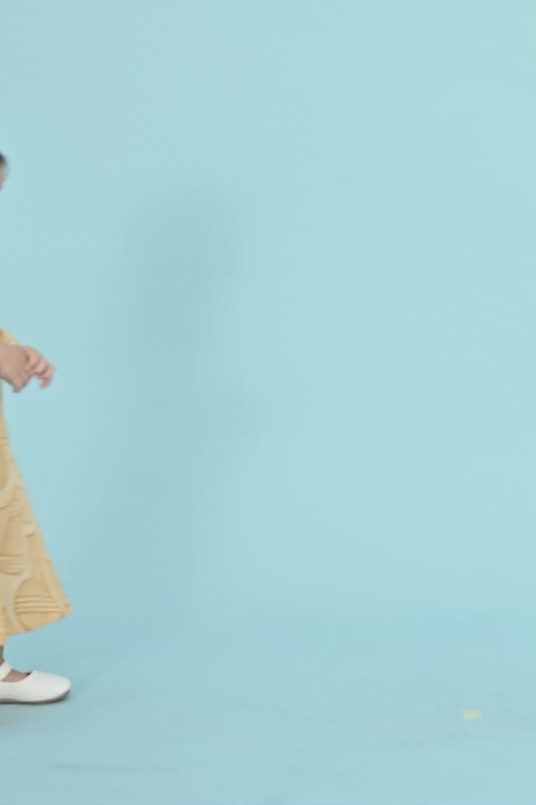 The Kenangan Raya Baby Kurung Dress Gasing Print
