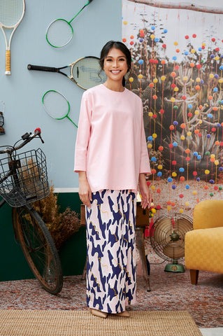 The Kenangan Raya Women Classic Skirt Marble Print