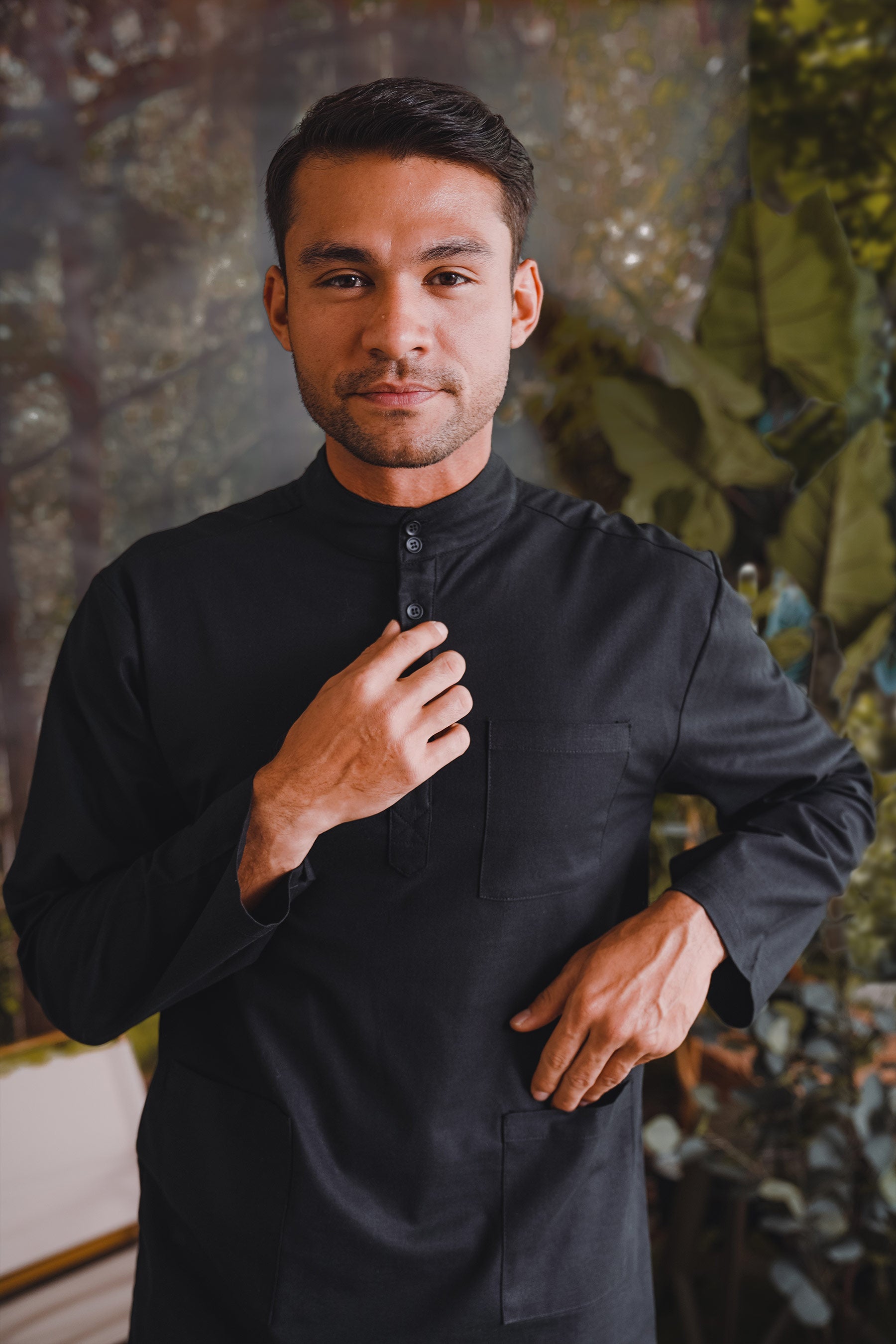 The Rimba Raya Men Baju Melayu Set Black