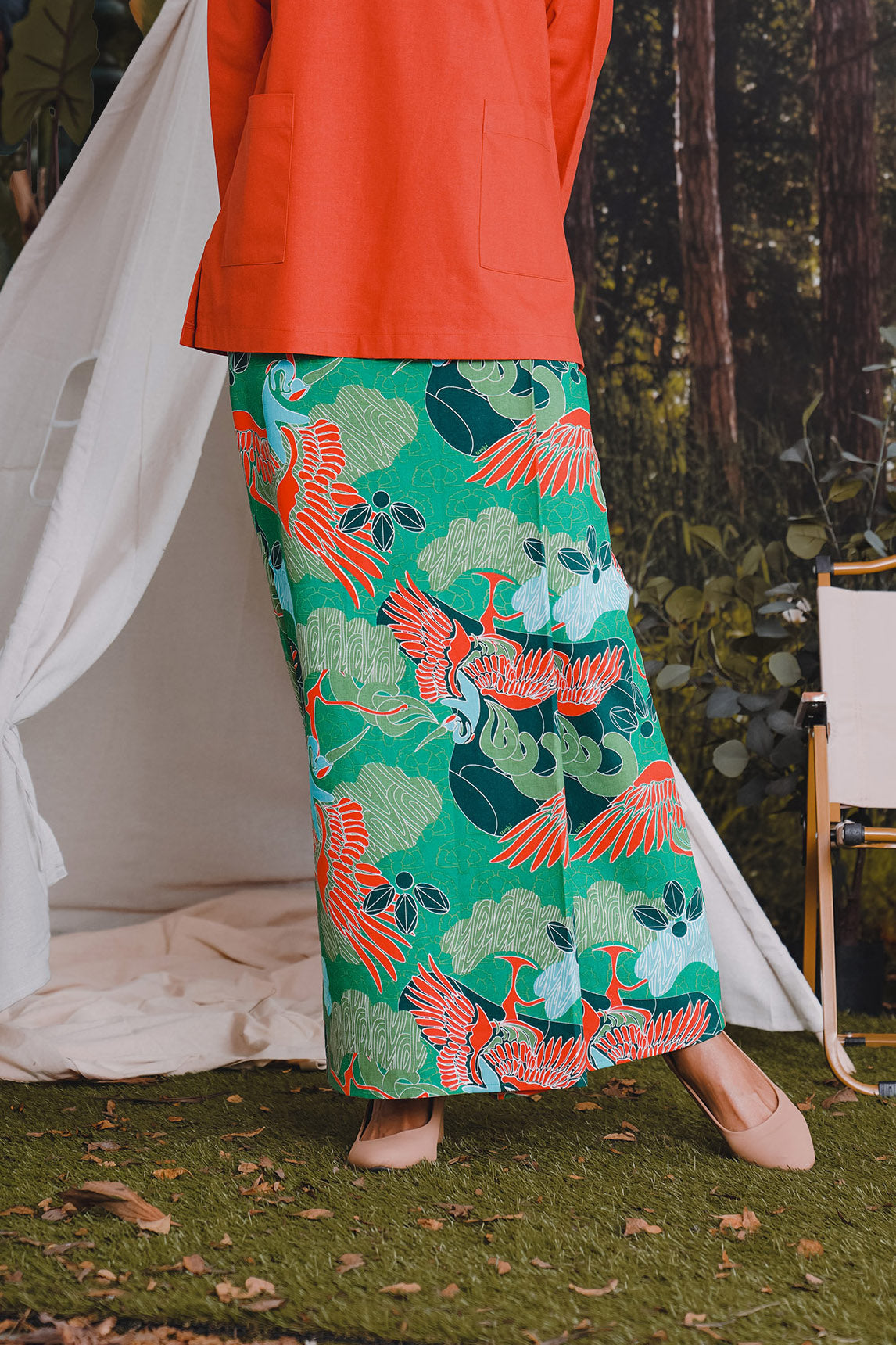 The Rimba Raya Women Classic Skirt Rimba Print