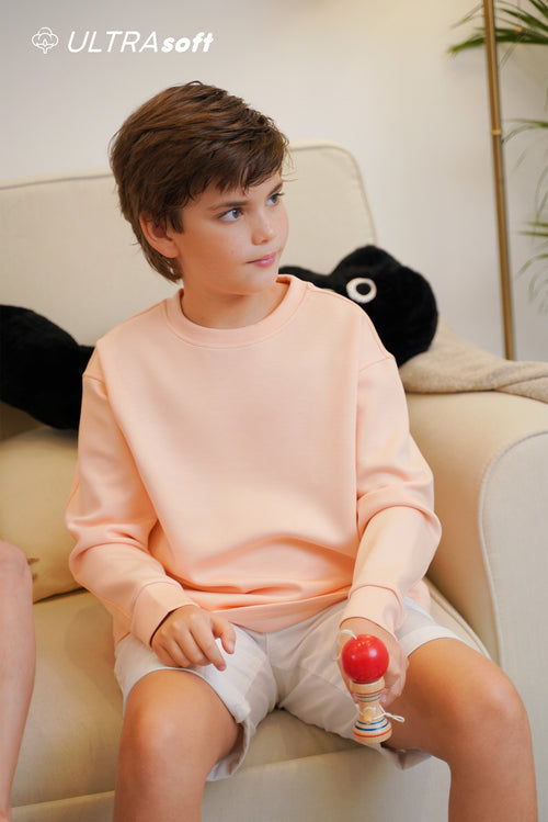 ULTRAsoft Boy Marshmallow Sweatshirt Peach