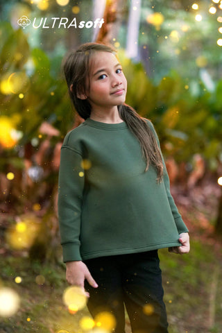 ULTRAsoft Unisex Kid Marshmallow Sweatshirt Emerald Green