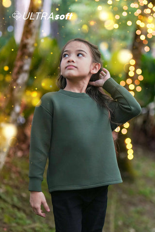 ULTRAsoft Unisex Kid Marshmallow Sweatshirt Emerald Green