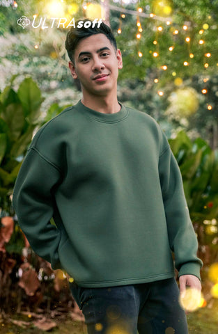 ULTRAsoft Men Marshmallow Sweatshirt Emerald Green