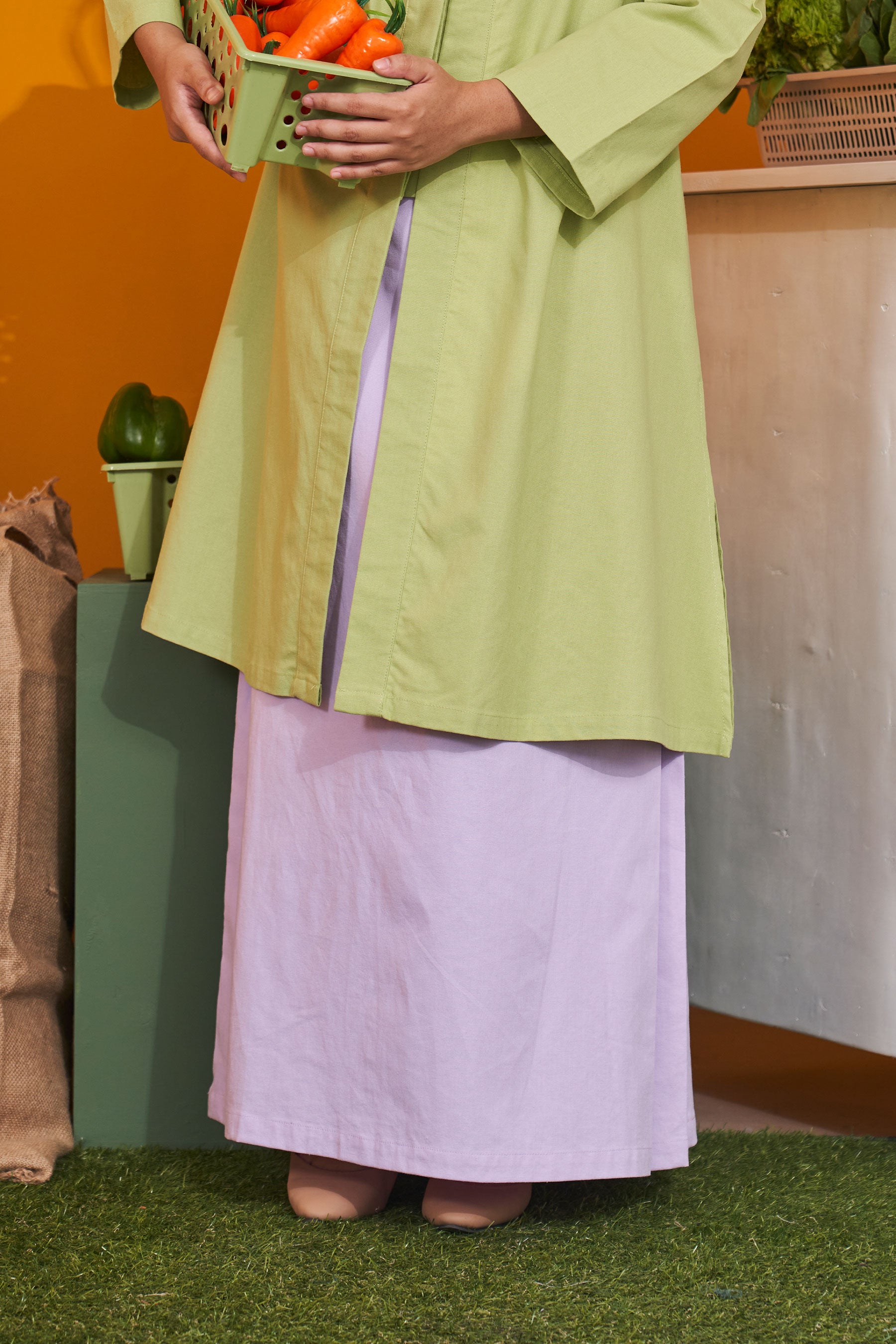 women bottom folded skirts eid raya event wear